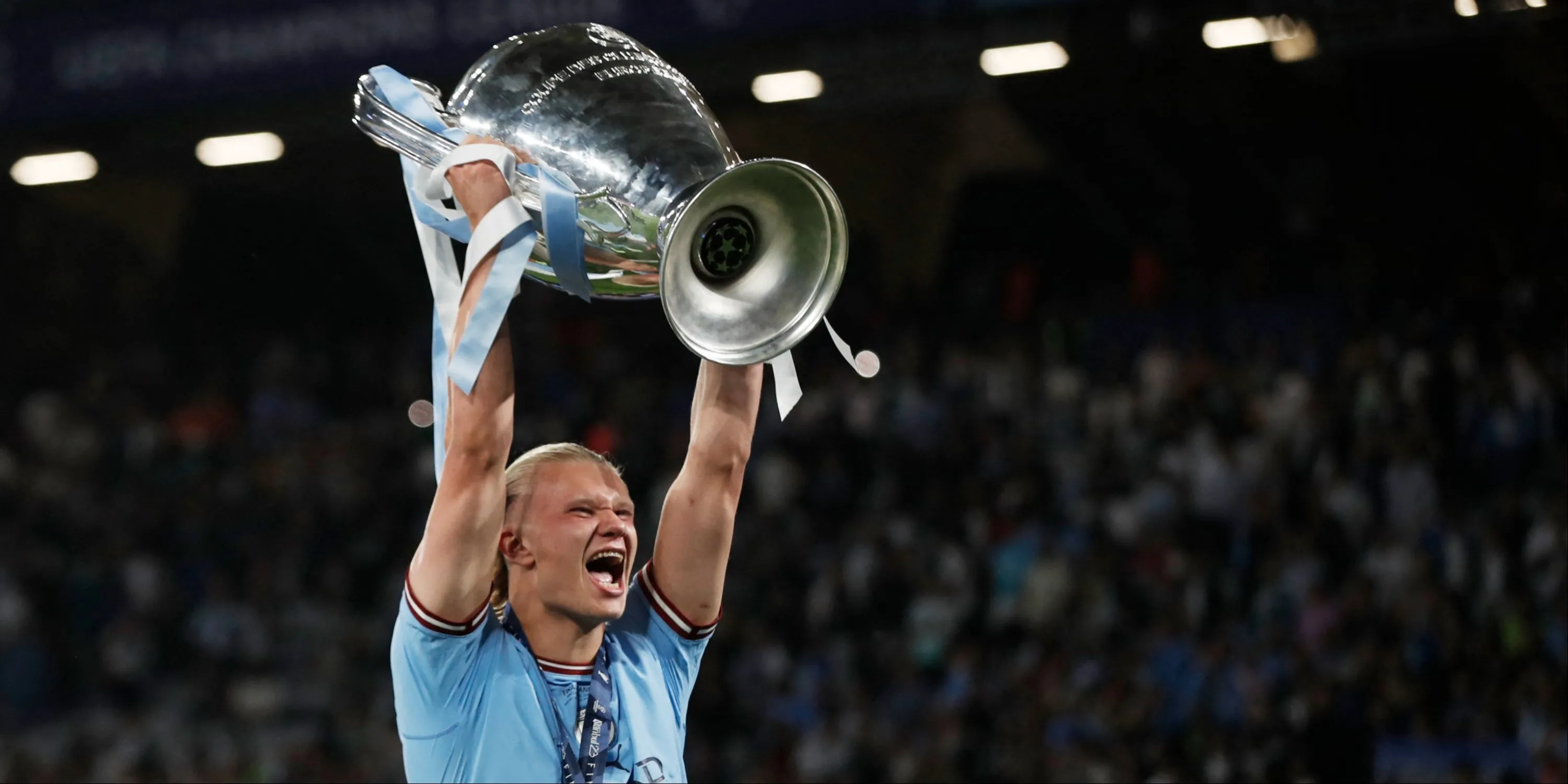 Erling Haaland thi đấu thăng hoa cùng Manchester City tại Champions League, góp công lớn vào cú ăn ba lịch sử mùa giải 2022/23