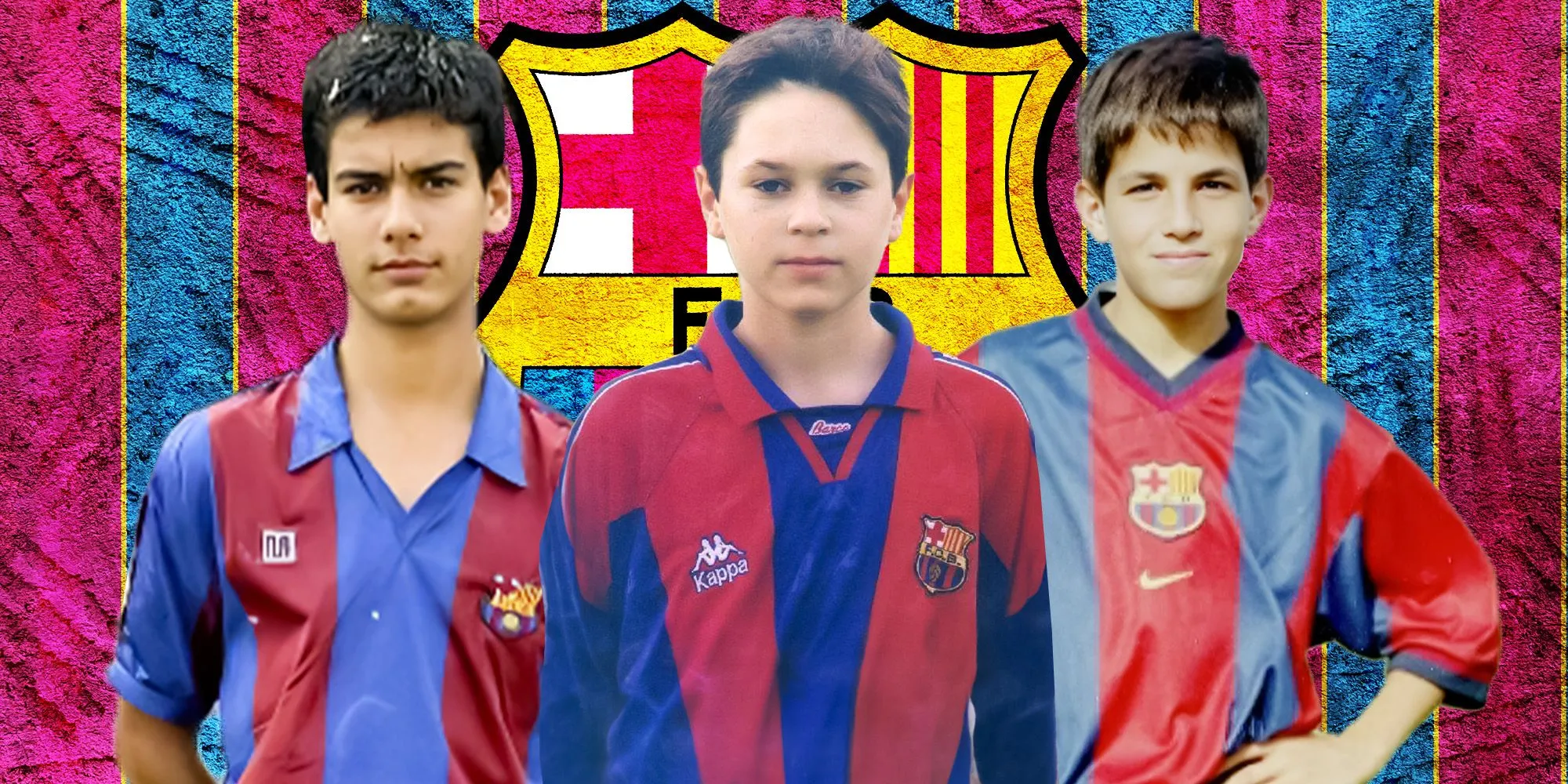 Pep Guardiola, Andres Iniesta và Cesc Fabregas thời trẻ tại La Masia, biểu tượng của lò đào tạo Barcelona