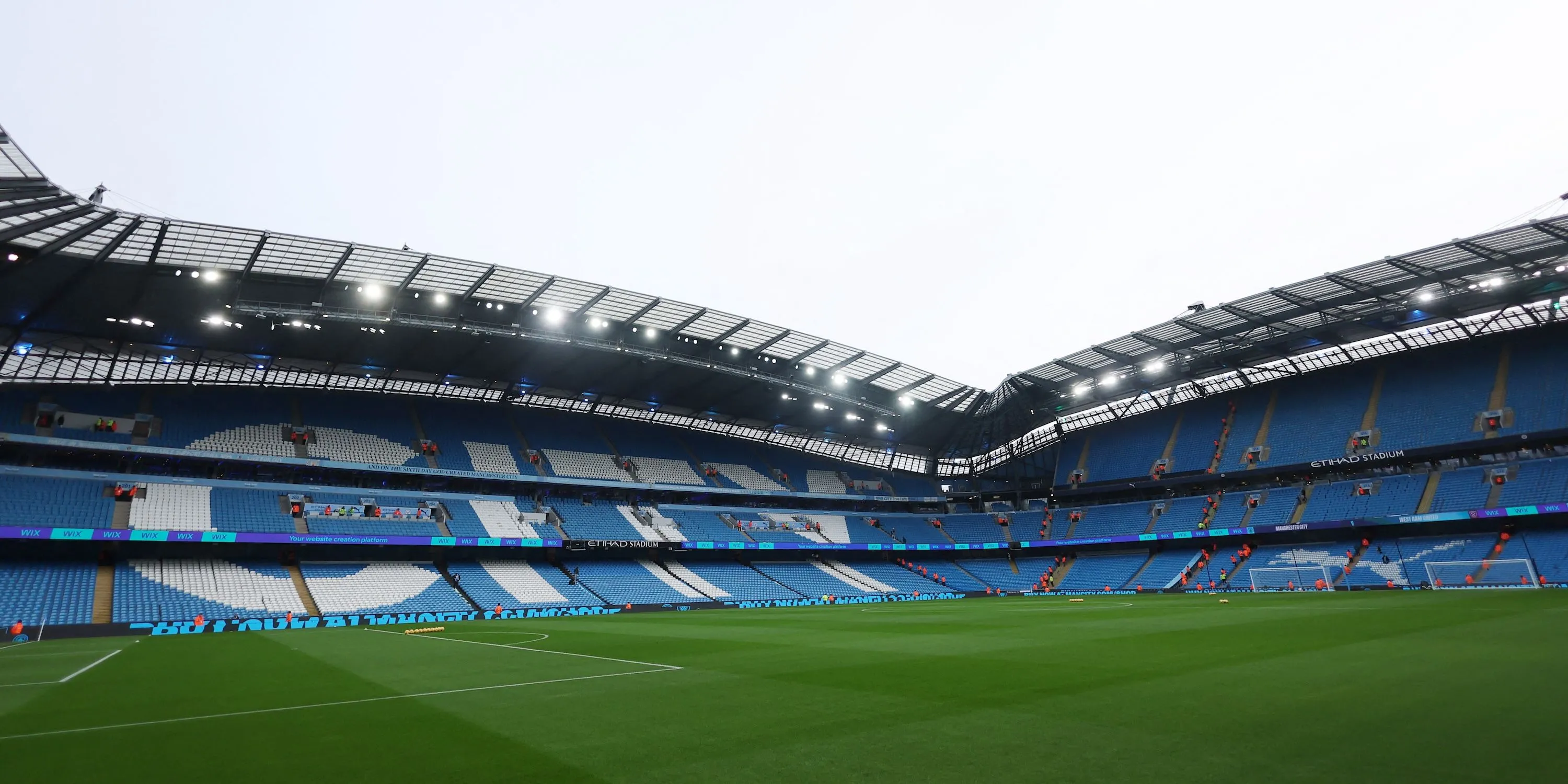 Sân vận động Etihad của Manchester City trong một trận đấu