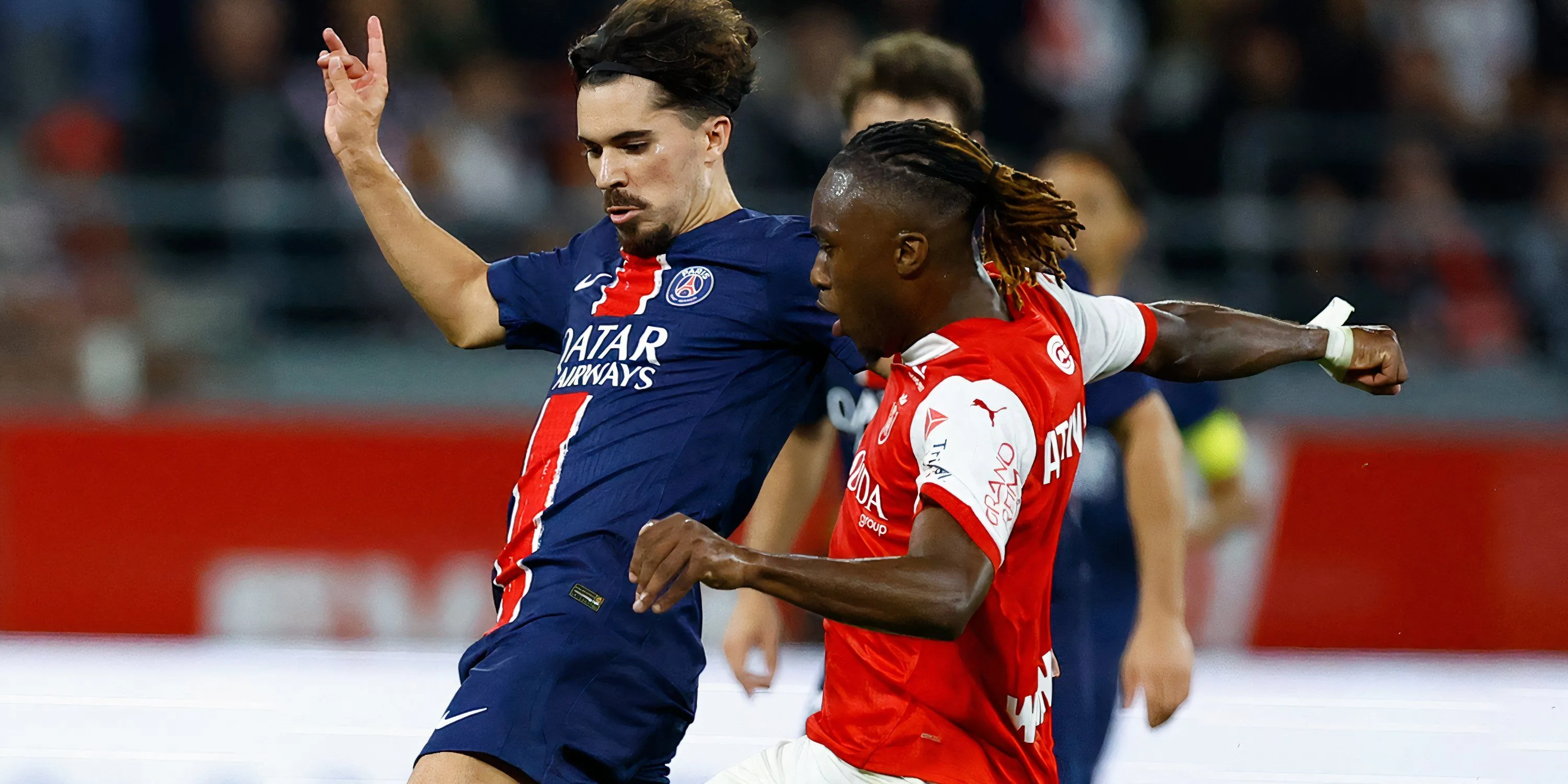 Tiền vệ trẻ Valentin Atangana của Stade de Reims, mục tiêu của Leeds United