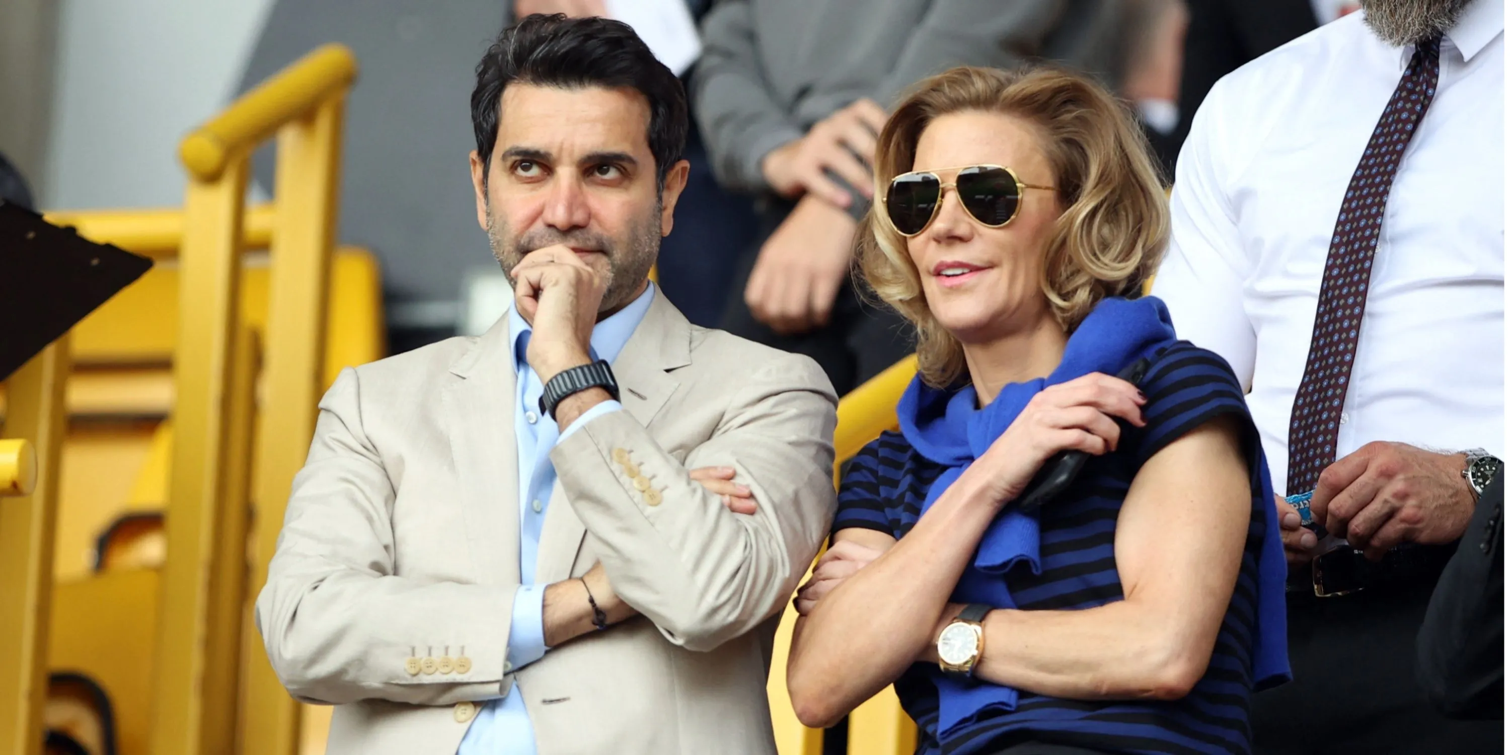 Các đồng sở hữu Newcastle United Mehrdad Ghodoussi và Amanda Staveley