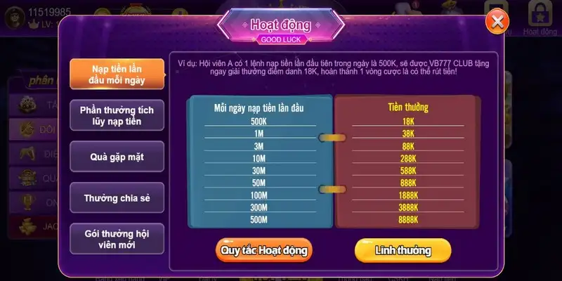 Nổ hũ VB777 – Thương hiệu slot hấp dẫn tại Việt Nam