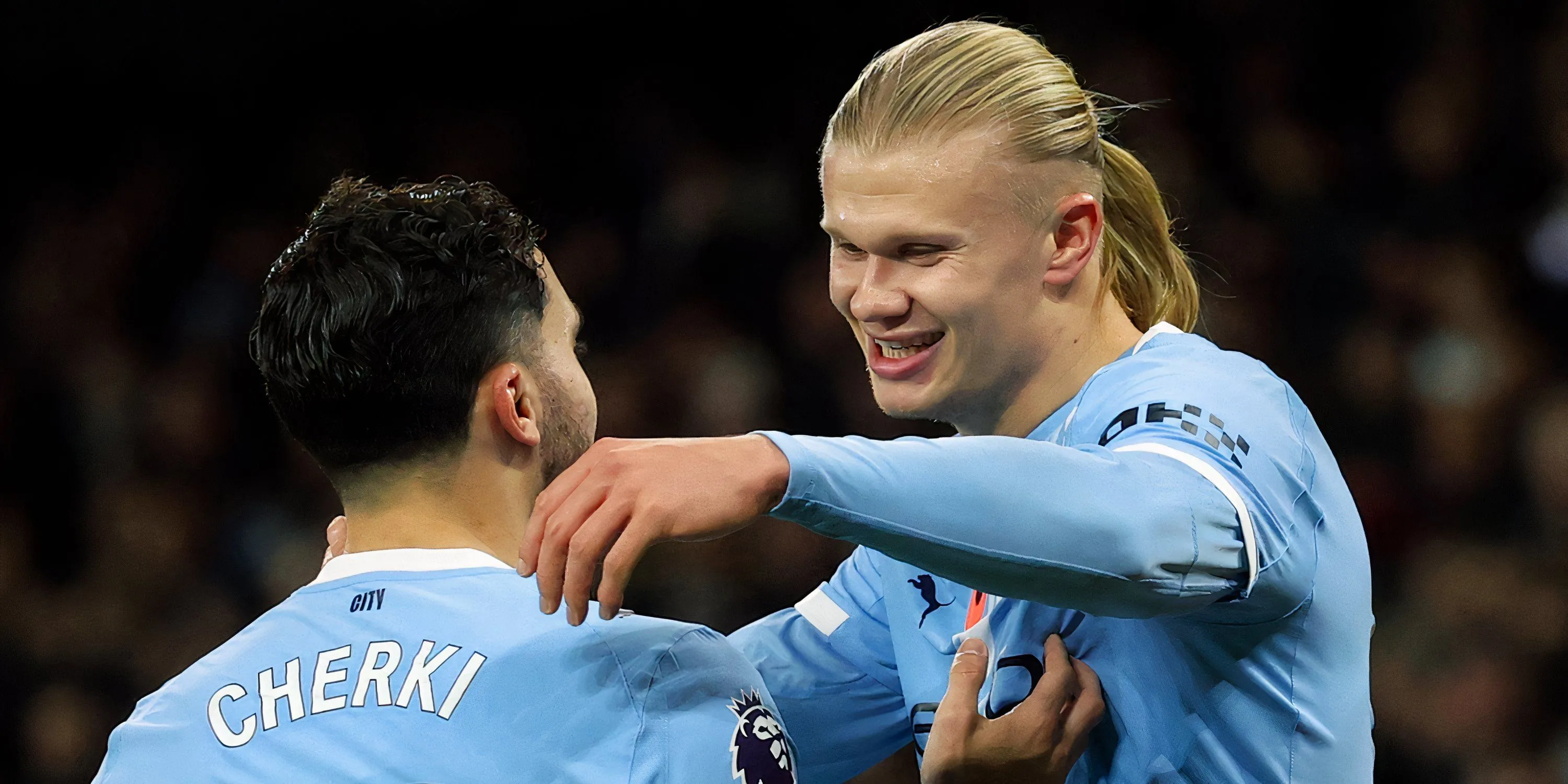 Cầu thủ Manchester City thi đấu trong trận gặp Bournemouth tại Etihad